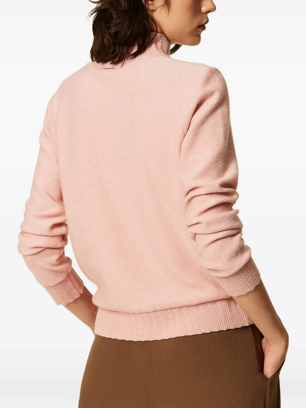 TWINSET Coltrui met broche Roze