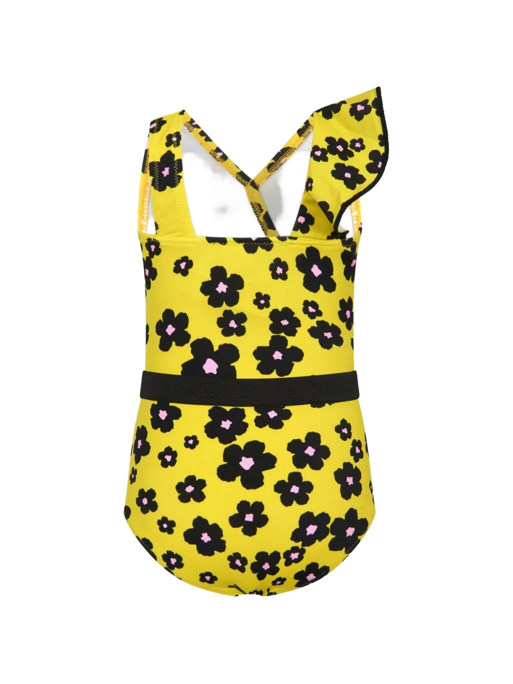 Nessi Byrd Kids Badpak met bloemenprint Geel