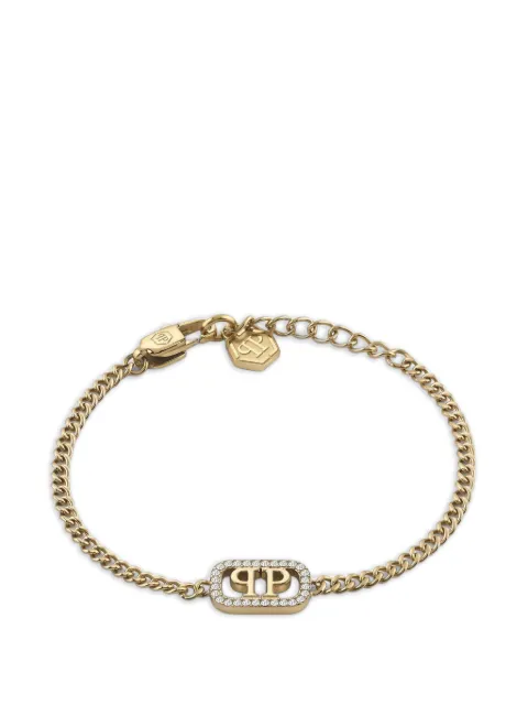 Philipp Plein pulsera Plein Lettering con detalles de cristal