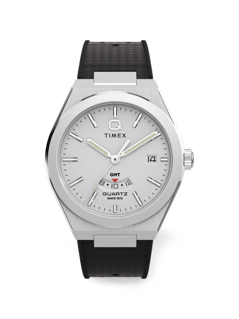 TIMEX montre Q Continental GMT 39 mm - Blanc TIMEX montre Q Continental GMT 39 mm - Blanc
