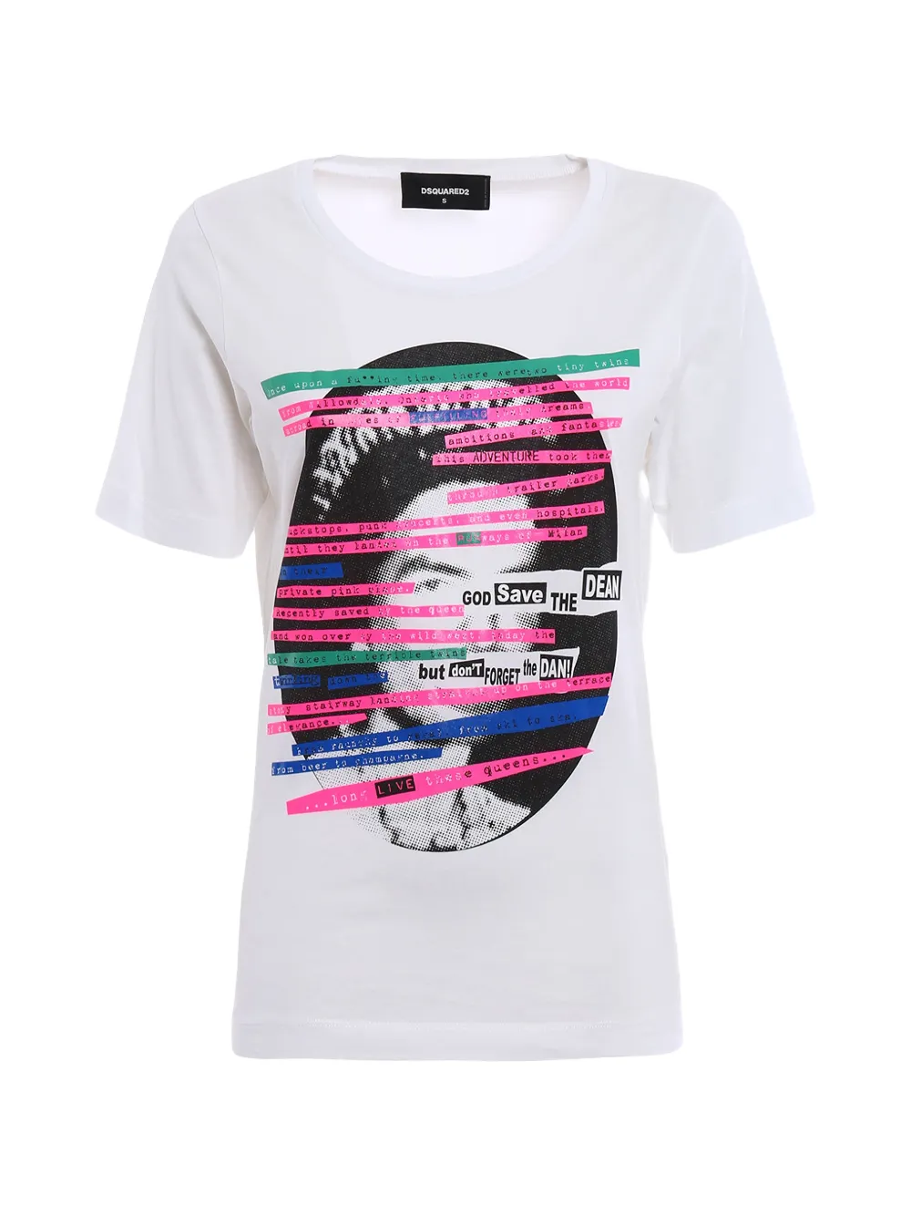 DSQUARED2 graphic-print cotton T-shirt - Weiß