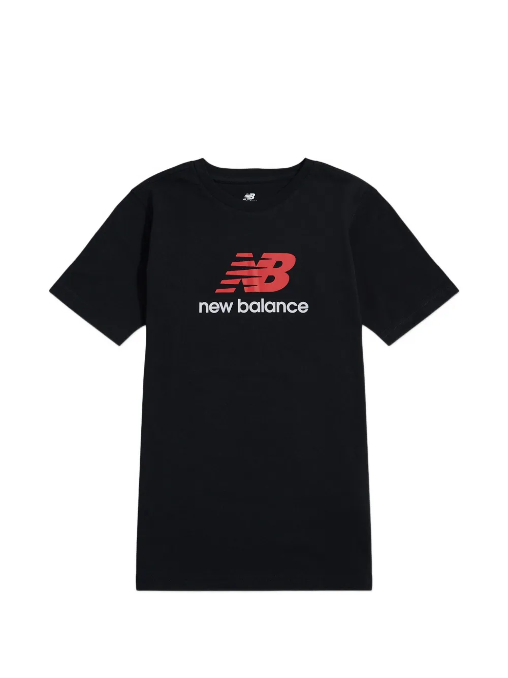 New Balance Kids logo-print T-shirt - Nero