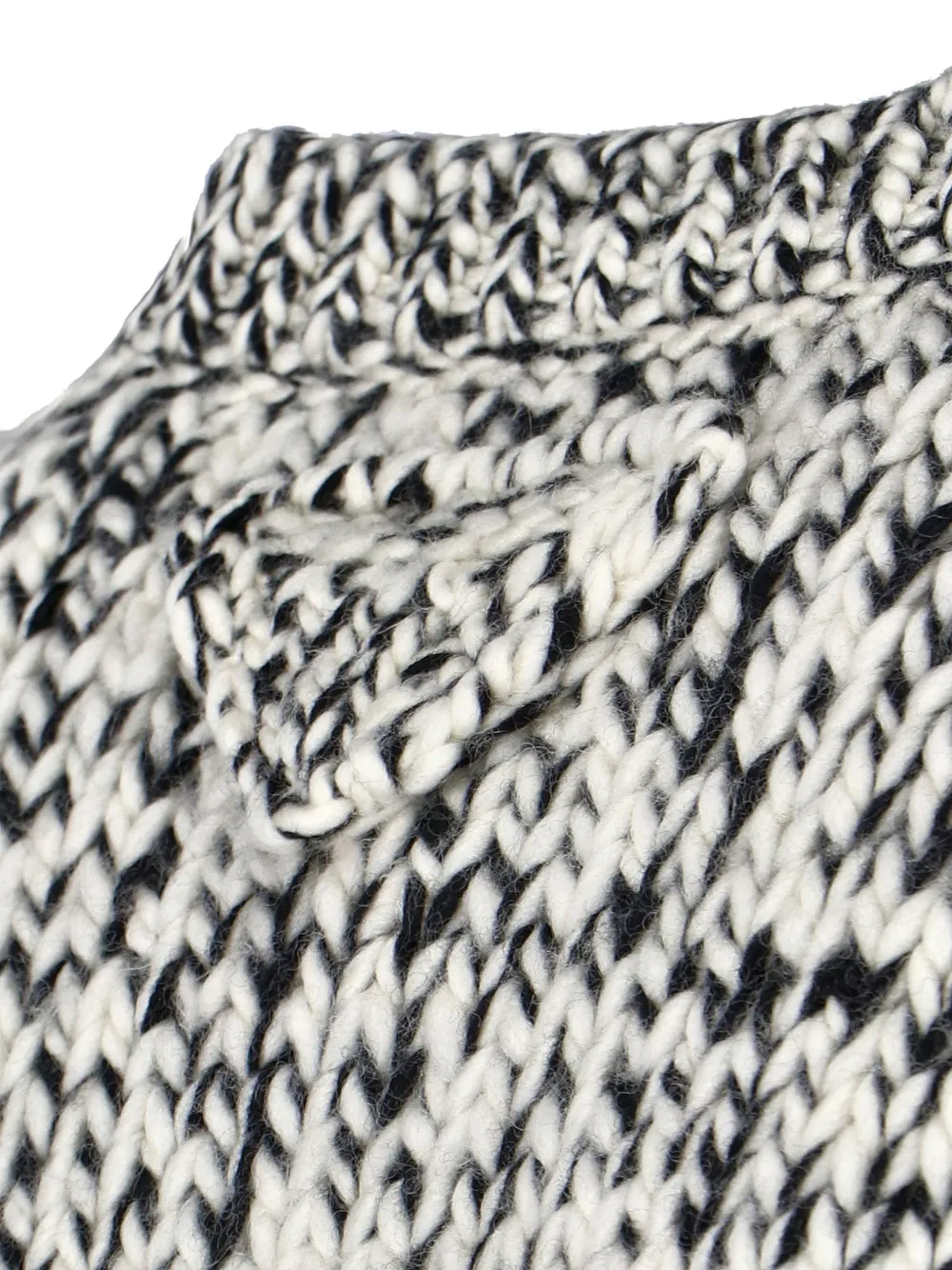 Prada Grofgebreid vest Wit