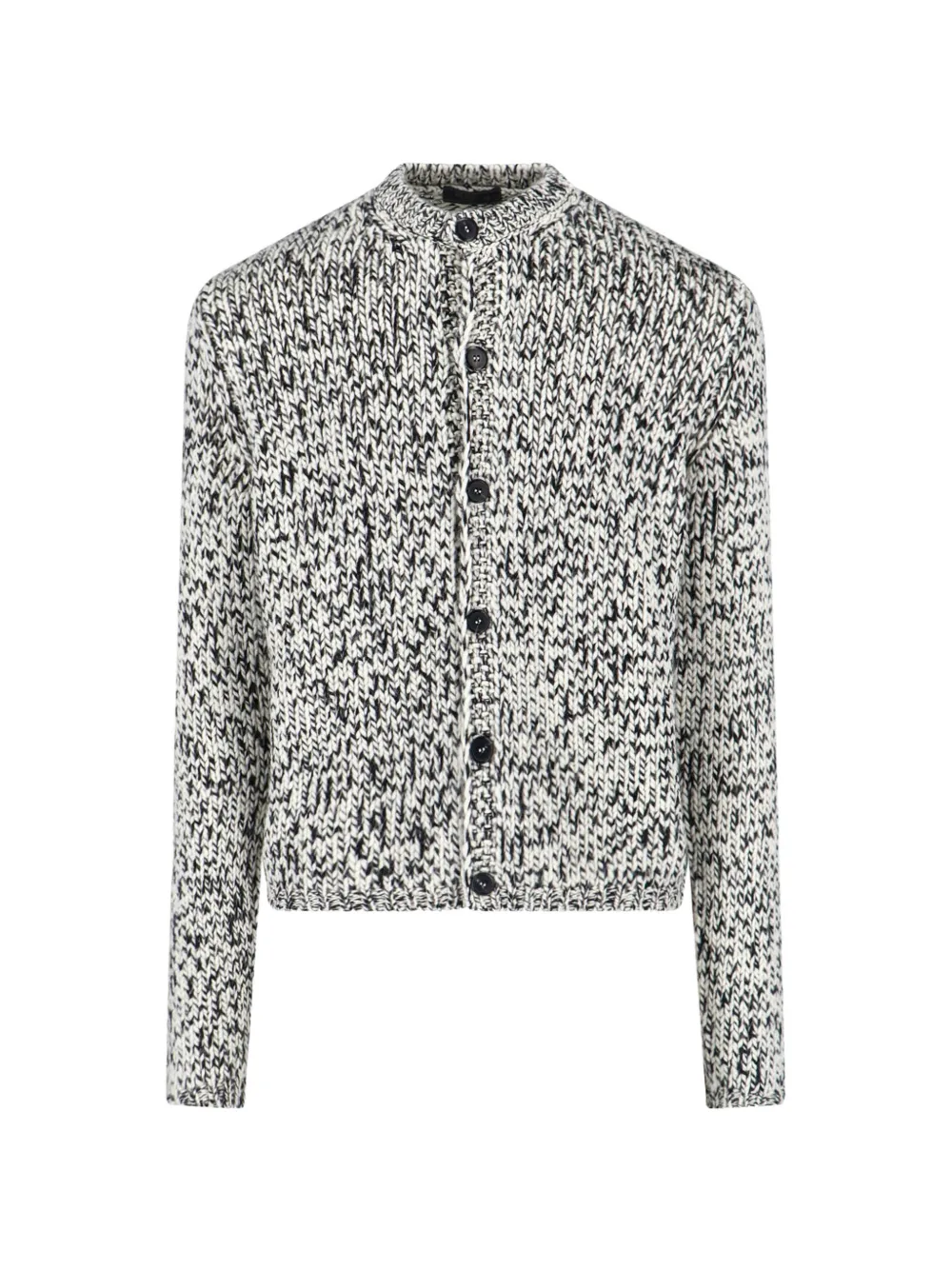 Prada chunky-knit button-up cardigan - Bianco