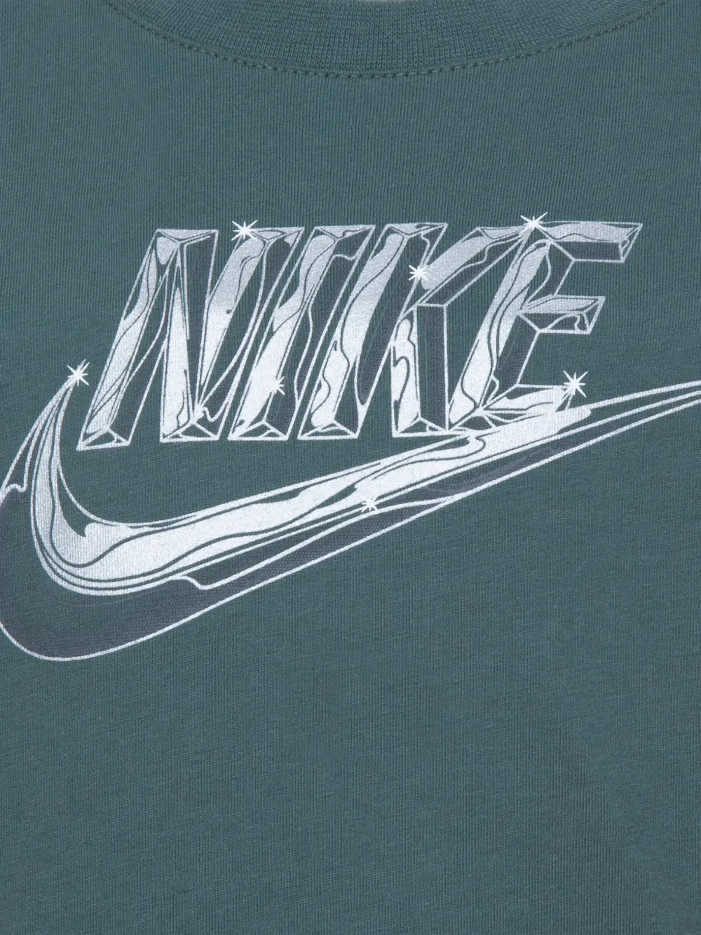 Nike Kids T-shirt met logoprint Groen