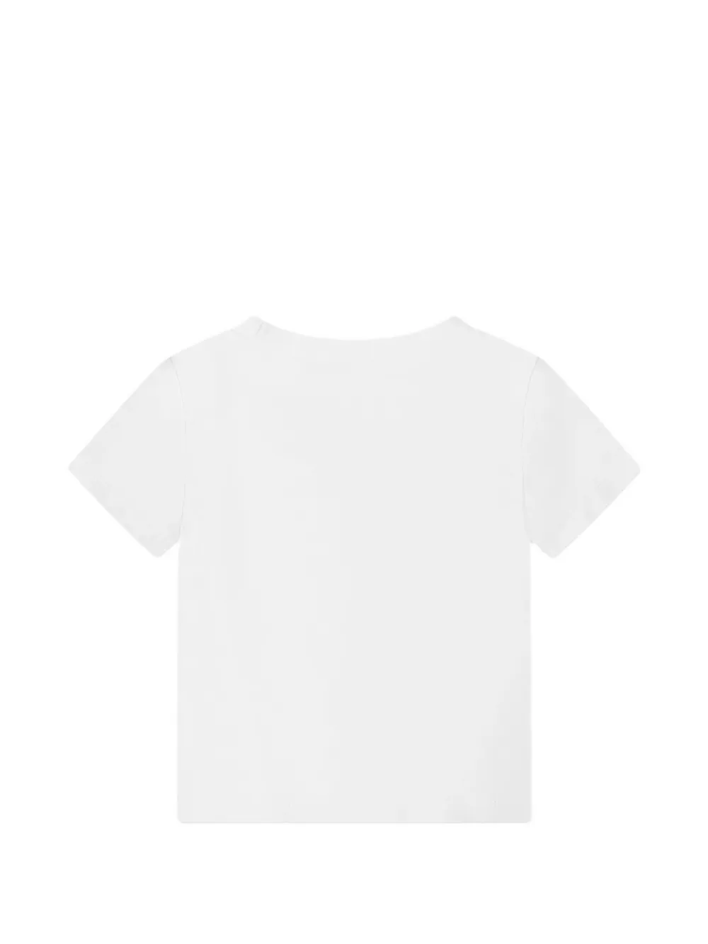 Nike Kids Katoenen T-shirt met logoprint Wit