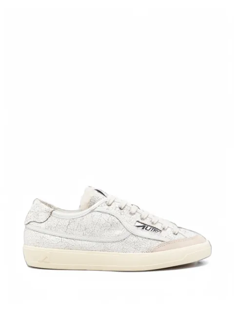 Autry Windscape crackle-effect shearling-lined sneakers