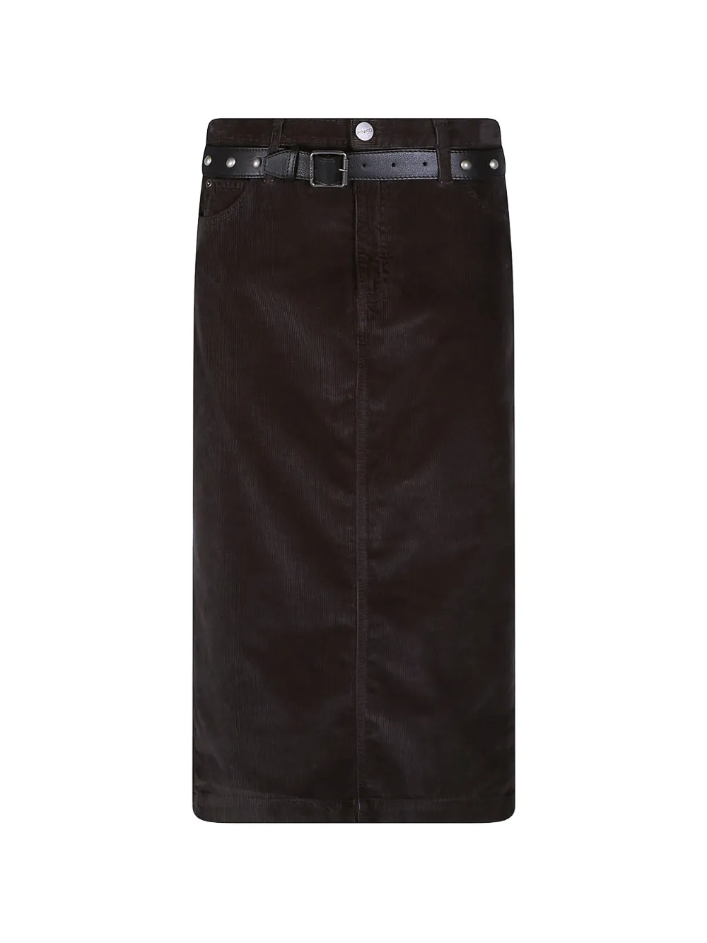 PINKO belted corduroy skirt - Braun