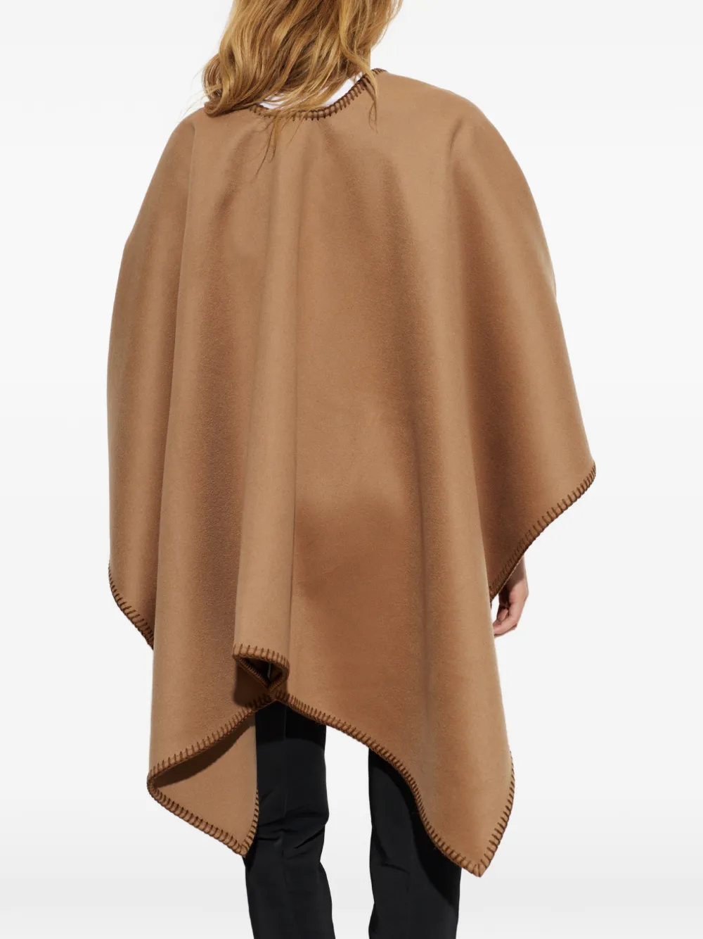 Max Mara Asymmetrische poncho Beige