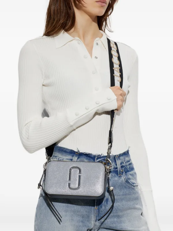 Marc Jacobs Snapshot Rectangular Mini Bag | Grey | FARFETCH