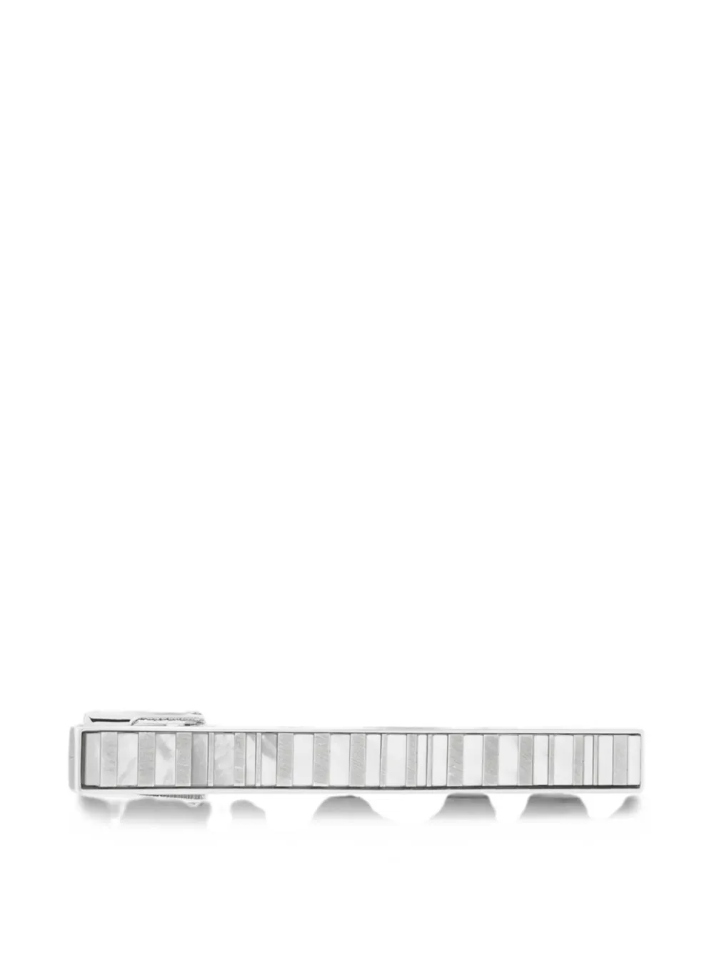 Paul Smith mother-of-pearl striped tie clip - Argento
