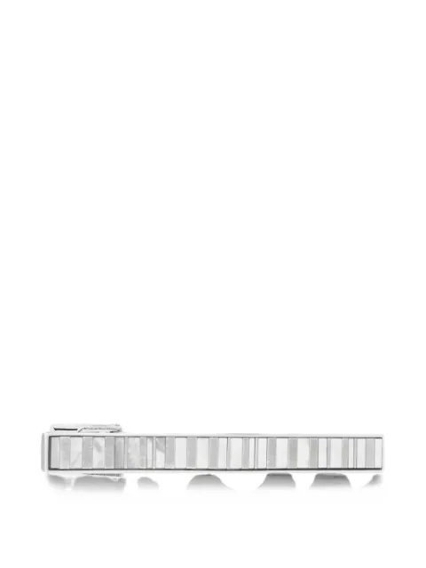 Paul Smith mother-of-pearl striped tie clip