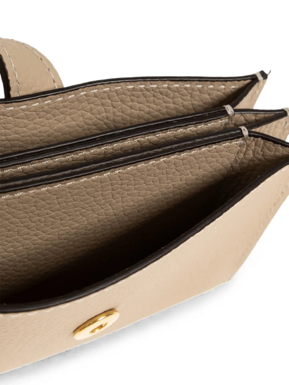 Tod's Timeless portemonnee van bewerkt leer Beige