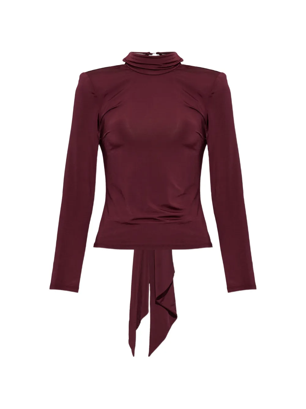 ROTATE BIRGER CHRISTENSEN open-back draped-detail top - Rosso