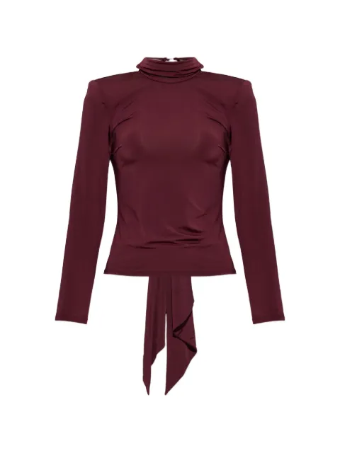 ROTATE BIRGER CHRISTENSEN open-back draped-detail top