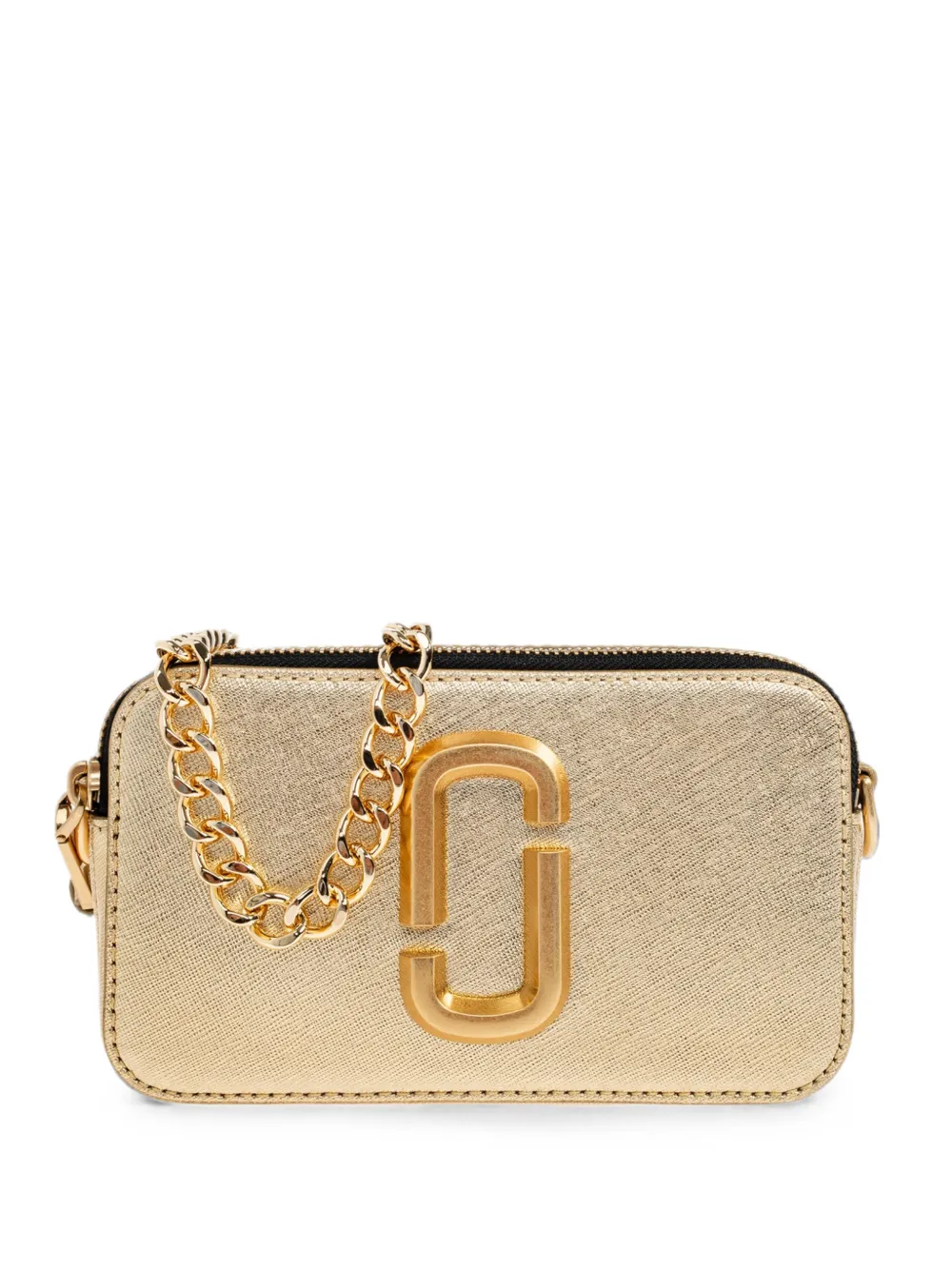 Marc Jacobs Snapshot leather shoulder bag - Gold