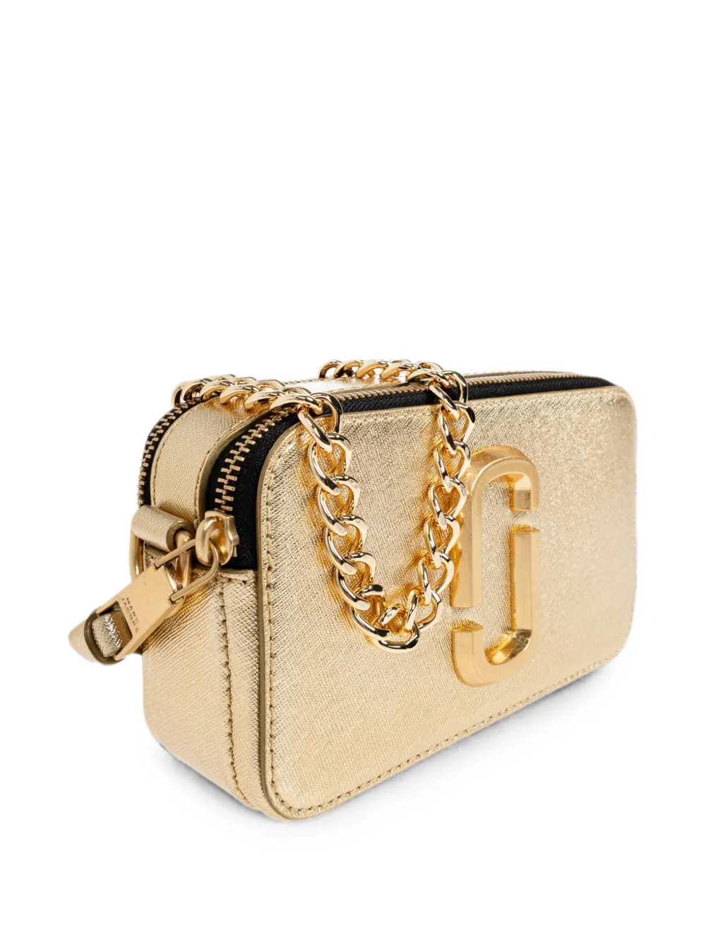 Marc Jacobs Snapshot leren schoudertas Goud