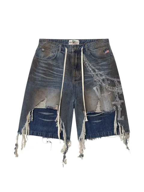 Vale Chain distressed jorts