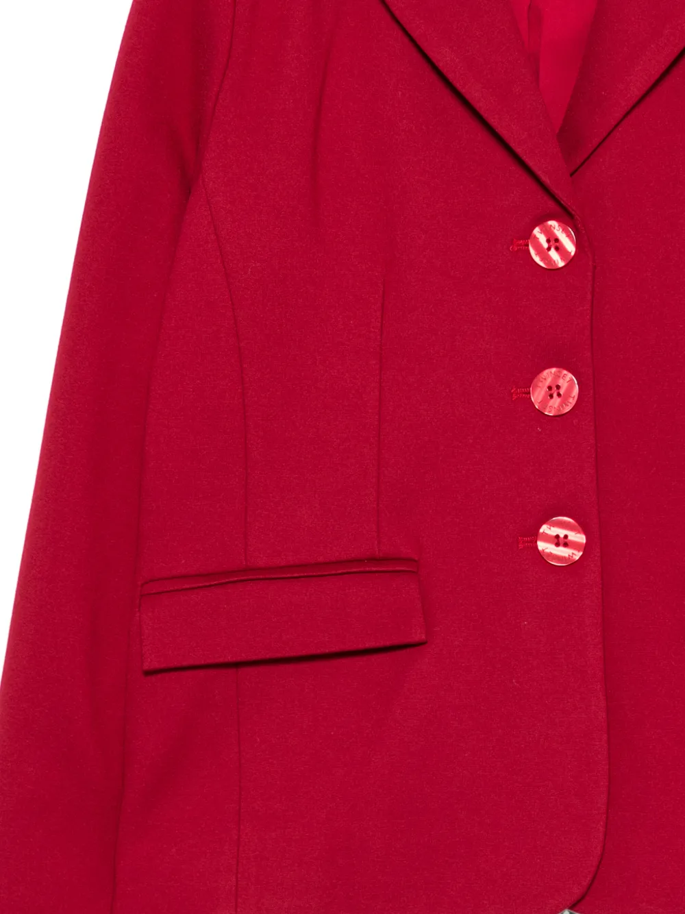 TWINSET Kids Blazer met gekerfde revers Rood