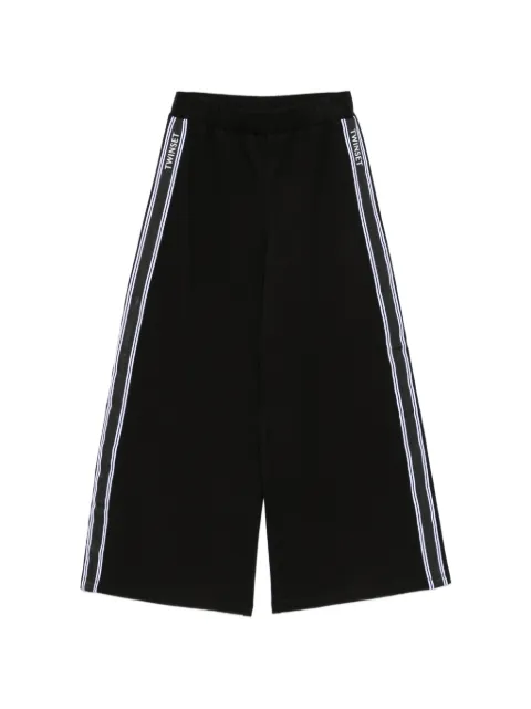 TWINSET Kids logo-tape track pants