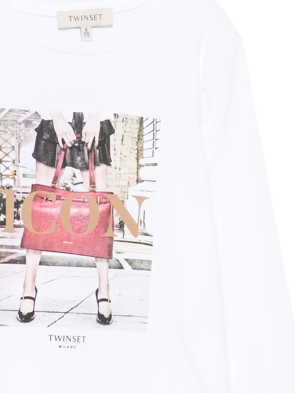 TWINSET Kids T-shirt met print Wit