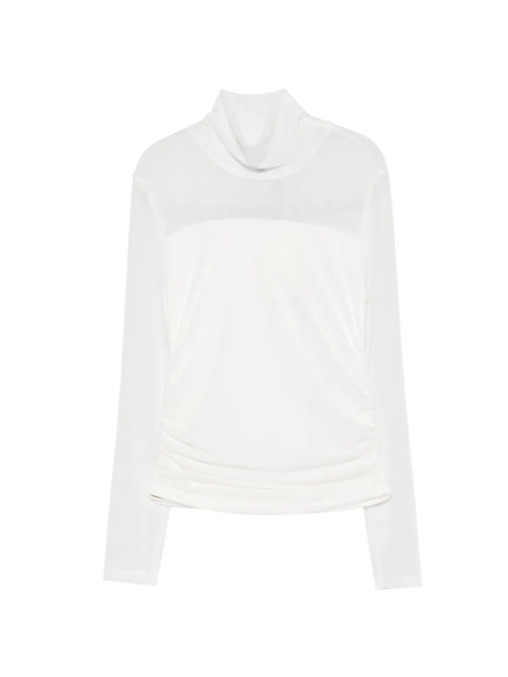 TWINSET Kids ruched high-neck sweater - Bianco