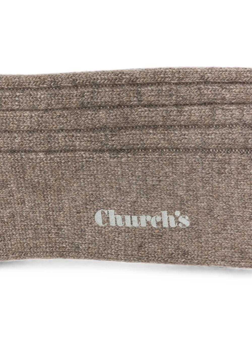 Church's Gemêleerde ribgebreide sokken Beige