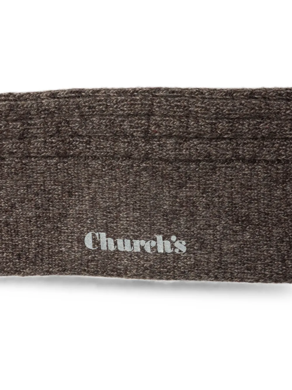Church's Ribgebreide sokken met gemêleerd effect Bruin