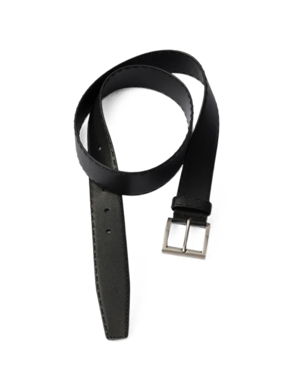Prada Leren riem Zwart