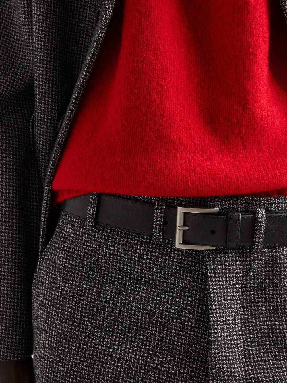 Prada Leren riem Zwart