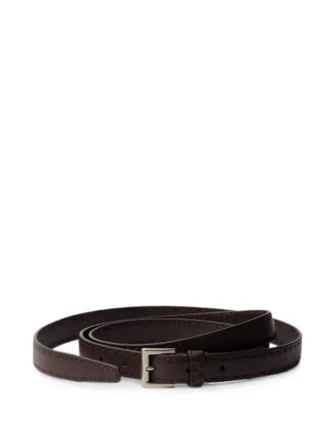 Prada antiqued-leather belt