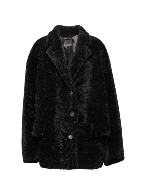 Prada shearling caban jacket