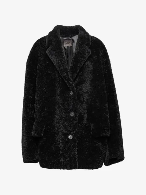 Prada shearling caban jacket