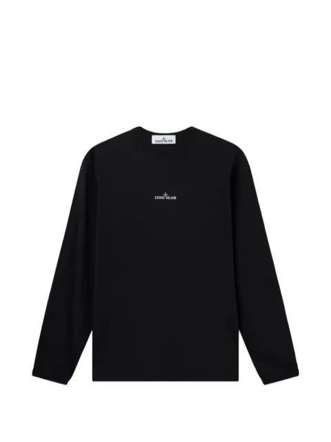 Stone Island logo-print long-sleeve T-shirt