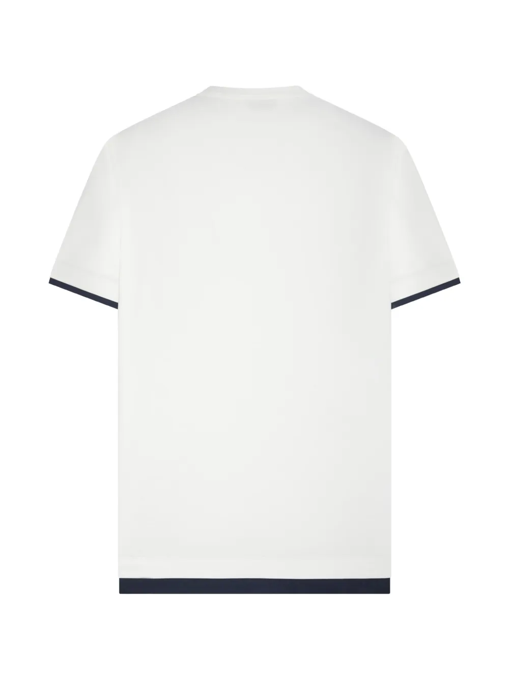 FENDI T-shirt met contrasterende afwerking Wit