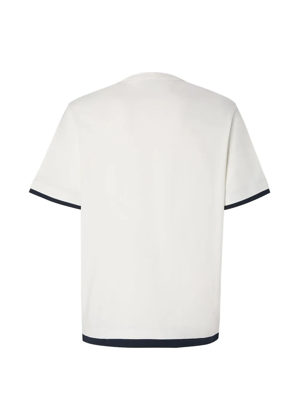 FENDI T-shirt met geborduurd logo en gelaagd detail Wit