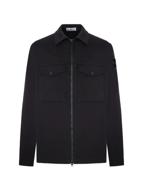 Stone Island surchemise zippée à poches à rabat