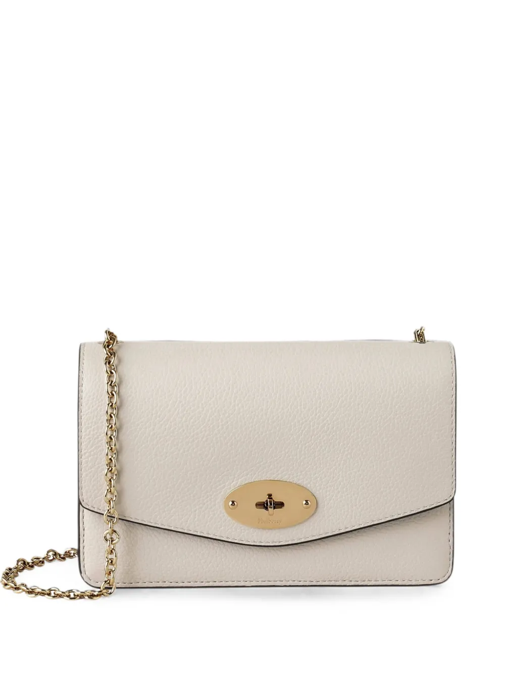 Mulberry mini Darley grained-leather cross body bag - White