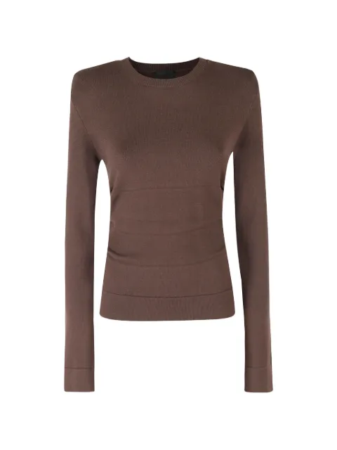 DONDUP ruched slim-fit sweater