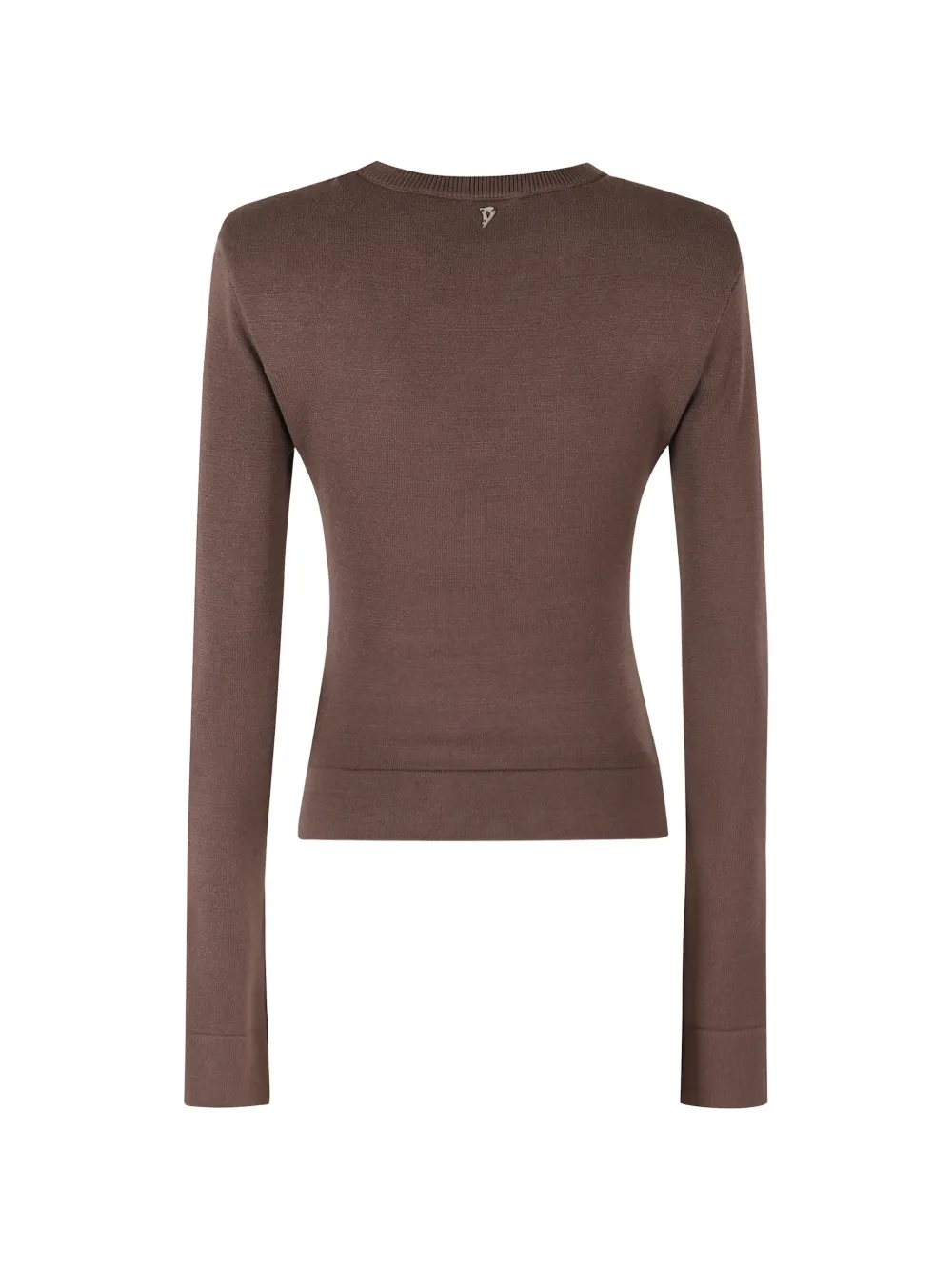 DONDUP ruched slim-fit sweater Bruin