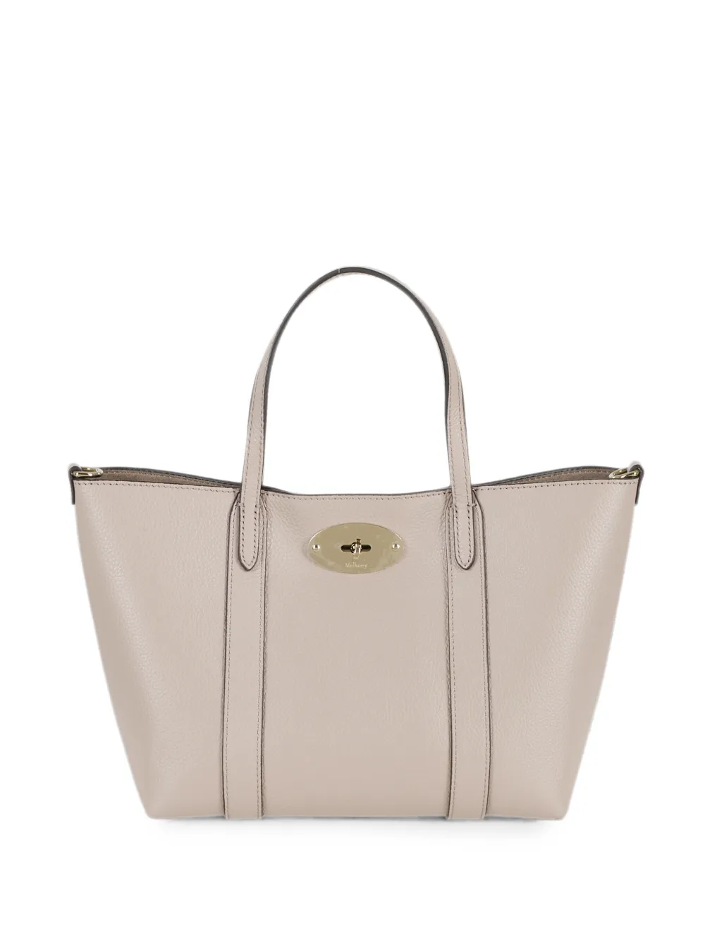 Mulberry mini Bayswater grained tote bag - Neutrals