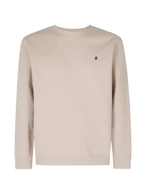 DONDUP logo-embroidered crew neck sweater