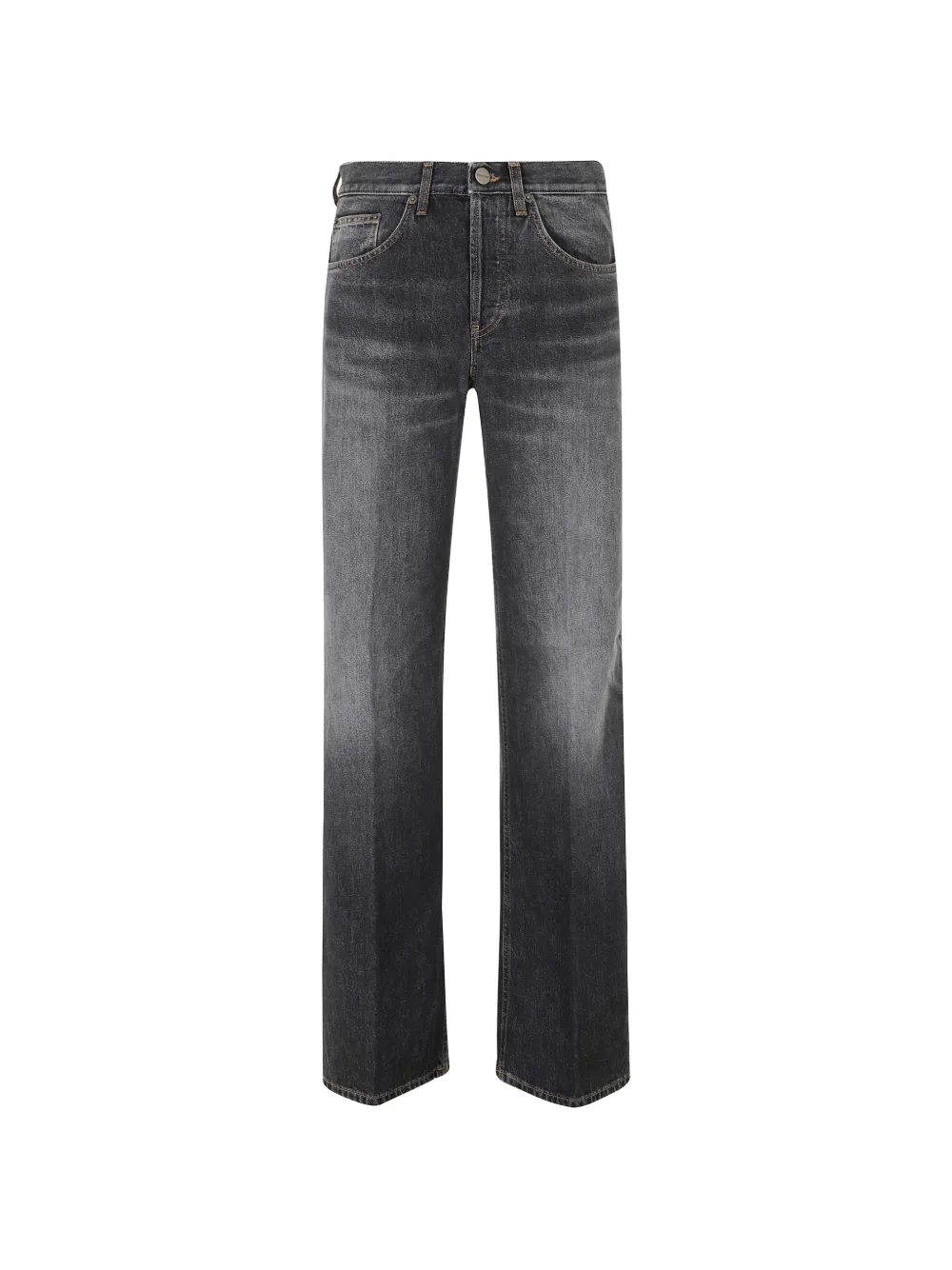 Dondup Jacklyn Wide-leg Jeans In Grey