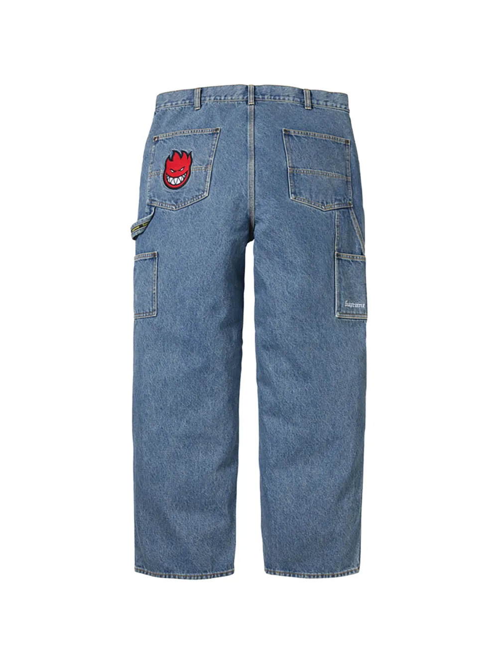Supreme x Spitfire Double Knee jeans met logopatch Blauw
