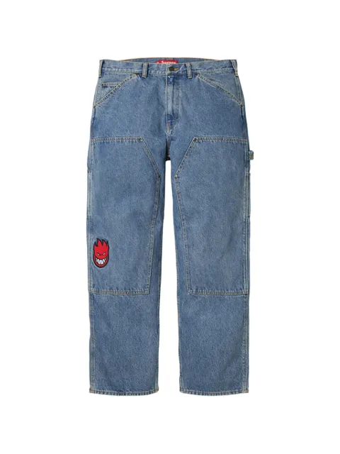 Supreme x Spitfire Double Knee logo-patch jeans