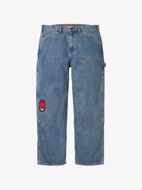 Supreme x Spitfire Double Knee logo-patch jeans