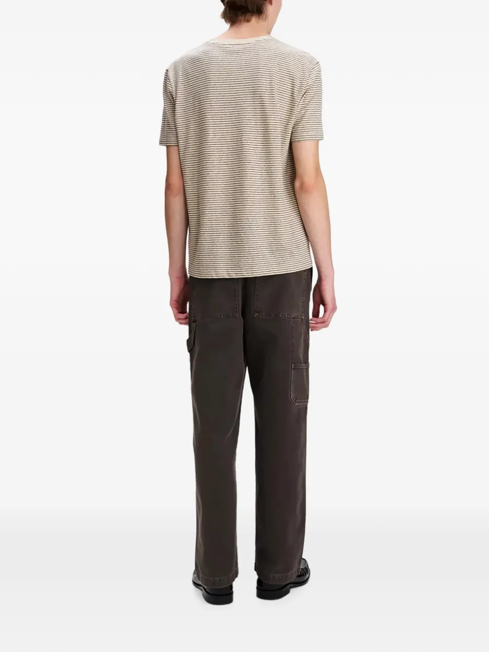 A.P.C. Gestreept T-shirt Beige