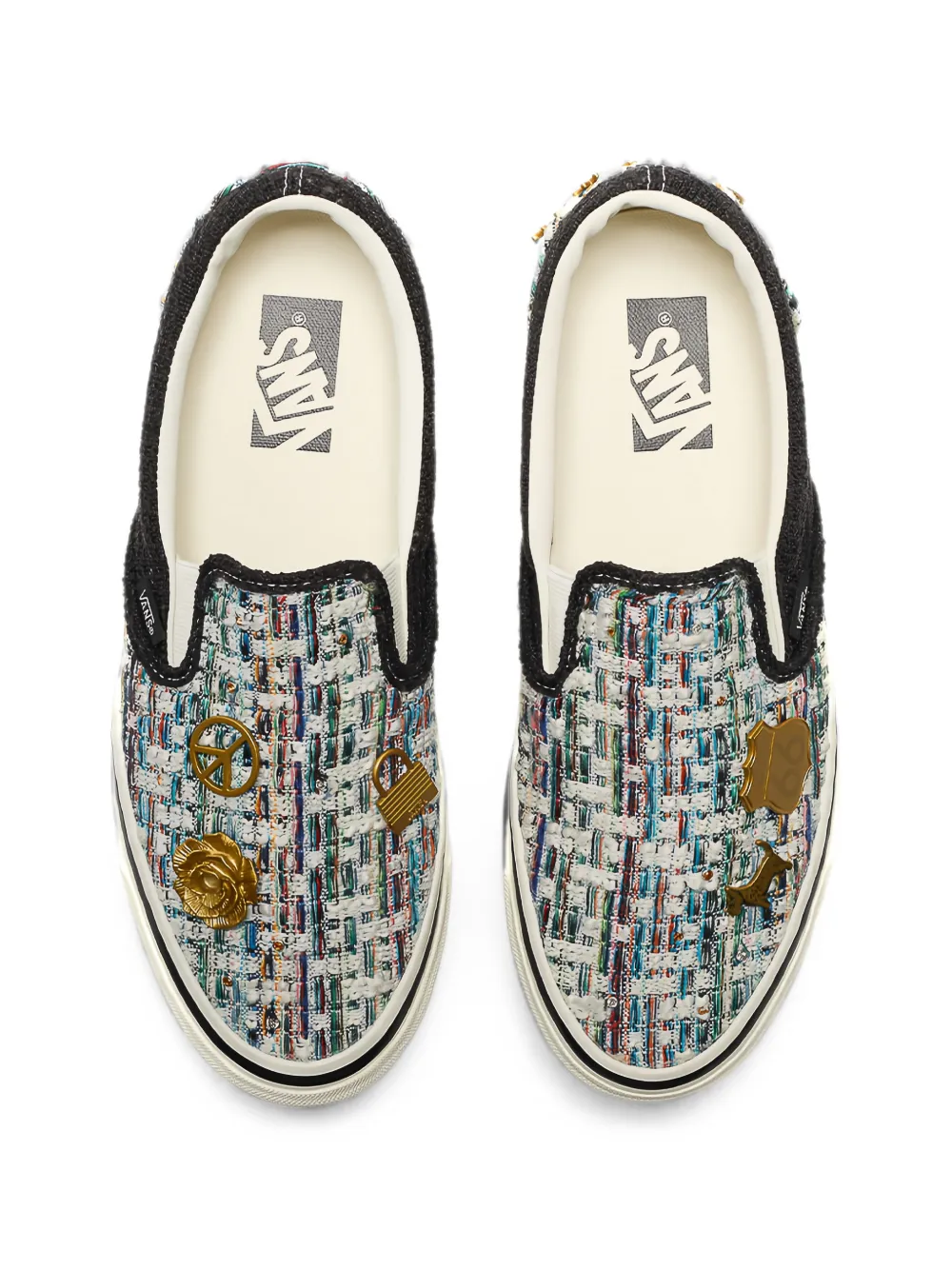 Vans Premium Classic charm-embellished sneakers Zwart