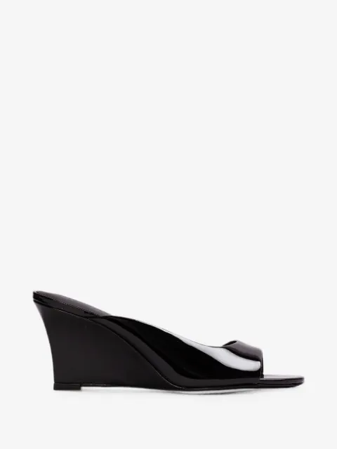 BLACK SUEDE STUDIO Arisha wedge mules