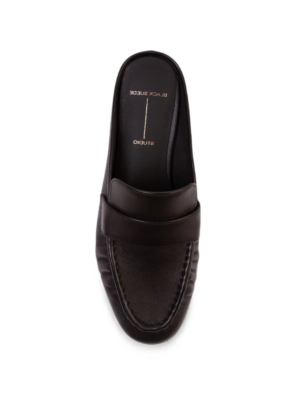 BLACK SUEDE STUDIO Gabby leather mules Zwart